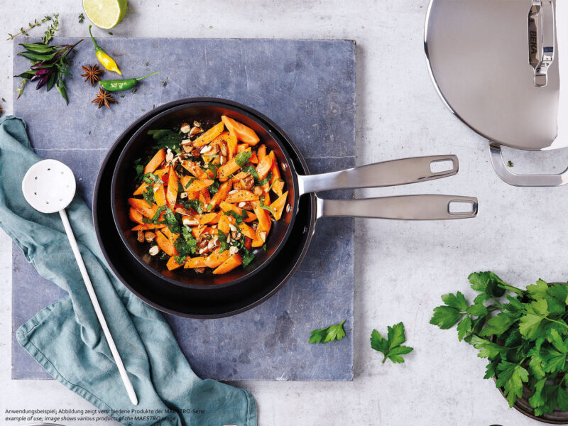 Ornamia 24cm Maestro Ceramic-Coated Frying Pan - Oven Safe - Image 6