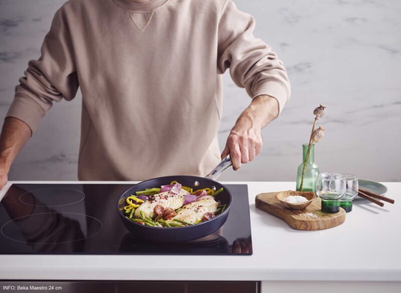 Ornamia 28cm Maestro Ceramic-Coated Frying Pan - Oven Safe - Image 2