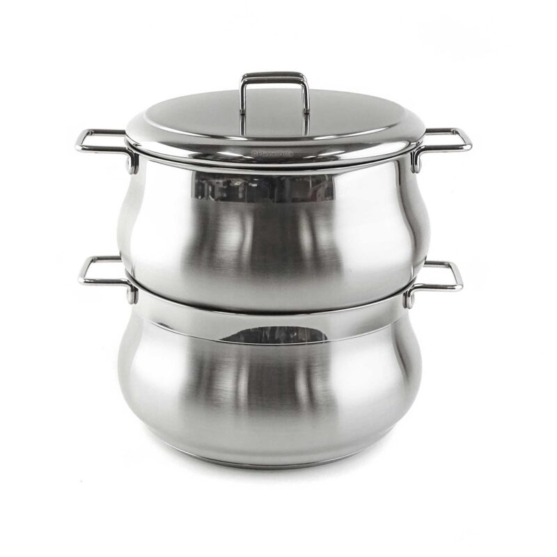 Ornamia 22cm Stainless Steel Steamer Pot with Lid & Steaming Insert - TUMMY Collection