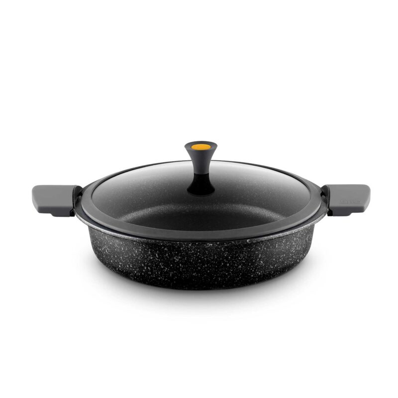 Ornamia 26cm VULCANO Aluminum Cast Braiser Pan - Versatile Serving Pan
