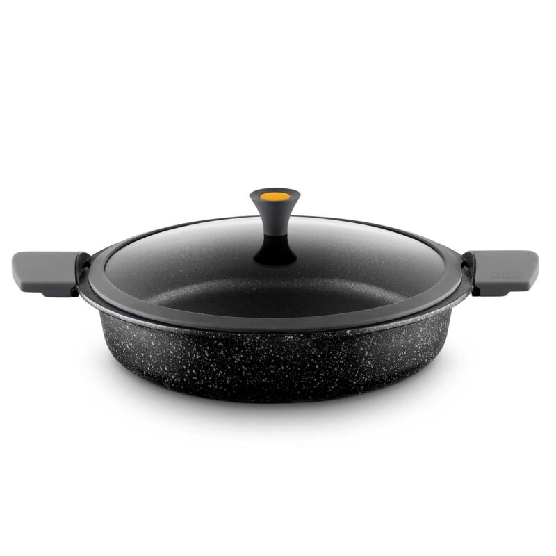 Ornamia 30cm VULCANO Aluminum Cast Braiser Pan - Versatile Serving Pan